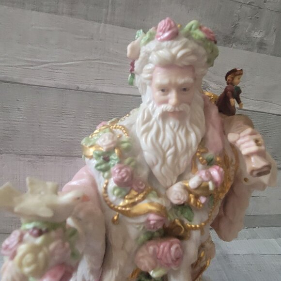 Franklin Mint Father Christmas Santa Claus Ceramic Figurine - Picture 2 of 10